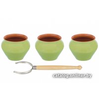 Набор горшочков Elan Gallery TerraCotta 570101