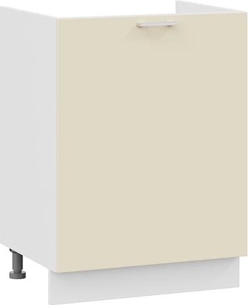 

Шкаф напольный Трия Габриэлла 1Н6М с одной дверью (белый/крем)