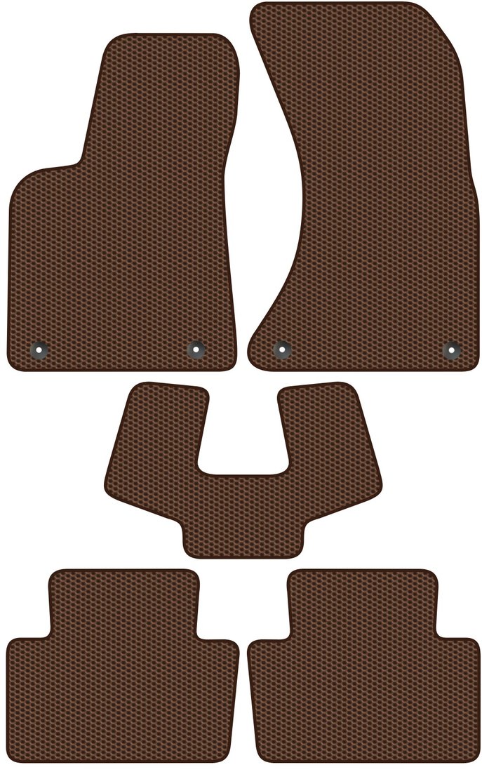 

Комплект ковриков для авто Alicosta Porsche Macan (suv / 95B) 2013 - Н.В. (коричневый, сота)