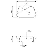 Умывальник Lavinia Boho Bathroom Sink Slim 33311067