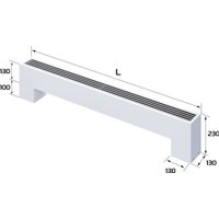 Напольный конвектор Royal Thermo STEP-130/130/1200-2-N-WT-LG-NA