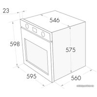 Электрический духовой шкаф MAUNFELD MEOH 6711B