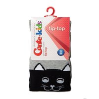 Колготки Conte-kids Tip-Top 4С-04СП (р. 116-122, черный-серый 466)