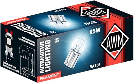 

Лампа накаливания AWM R5W 12V 5W 1шт