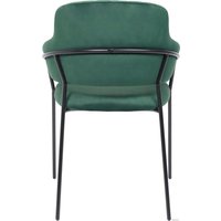 Стул с подлокотниками Алвест AV 448 (темно-зеленый бархат/черный)