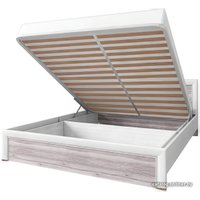Кровать Anrex Olivia 160x200 с ПМ (вудлайн кремовый/дуб анкона)