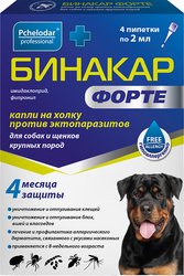 Бинакар Форте от эктопаразитов для собак/щенков крупных пород (4 пипетки)