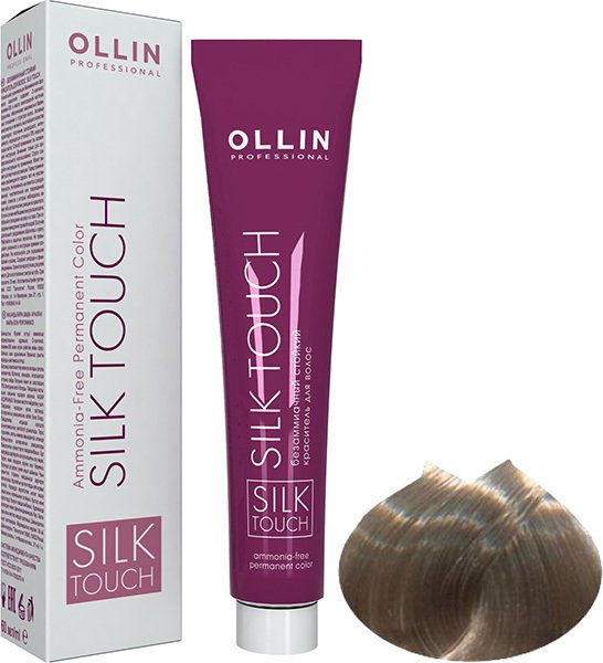 

Крем-краска для волос Ollin Professional Silk Touch 10/1 светлый блондин пепельный