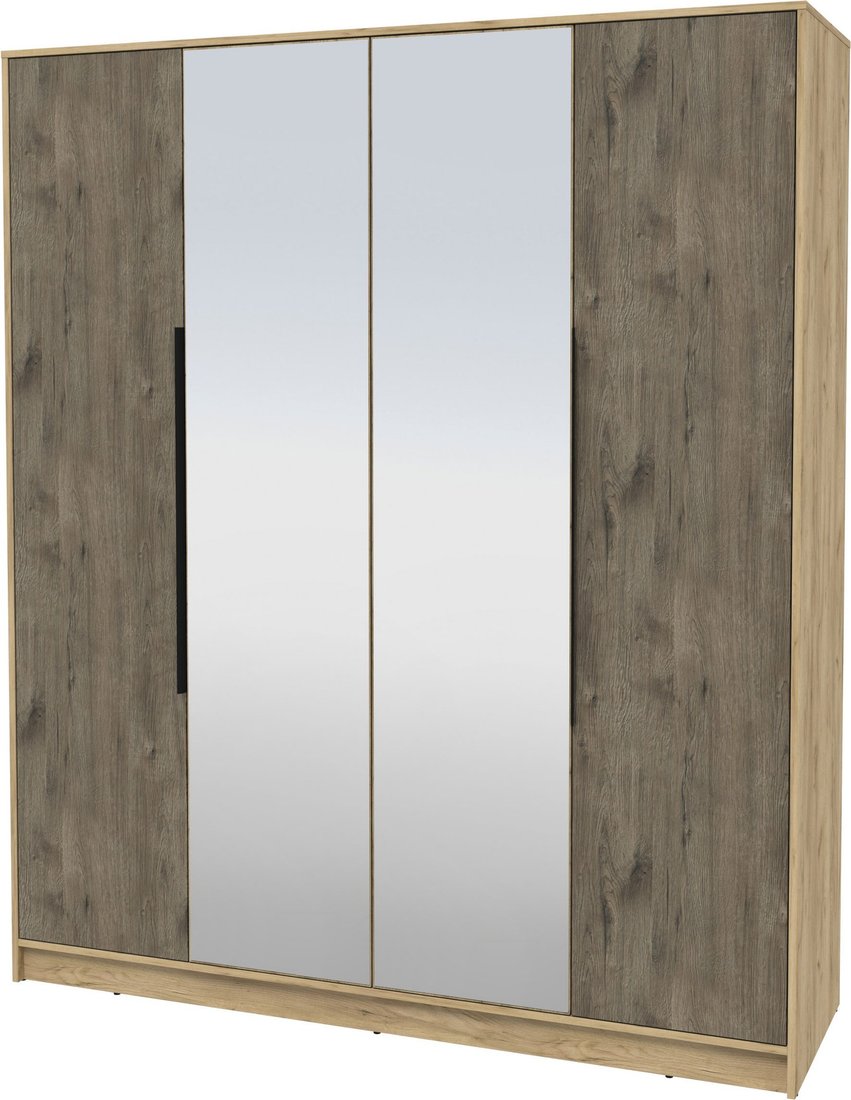 

Шкаф распашной Интерлиния Концепт КТ-Ш4з (дуб веллингтон/дуб золотой)