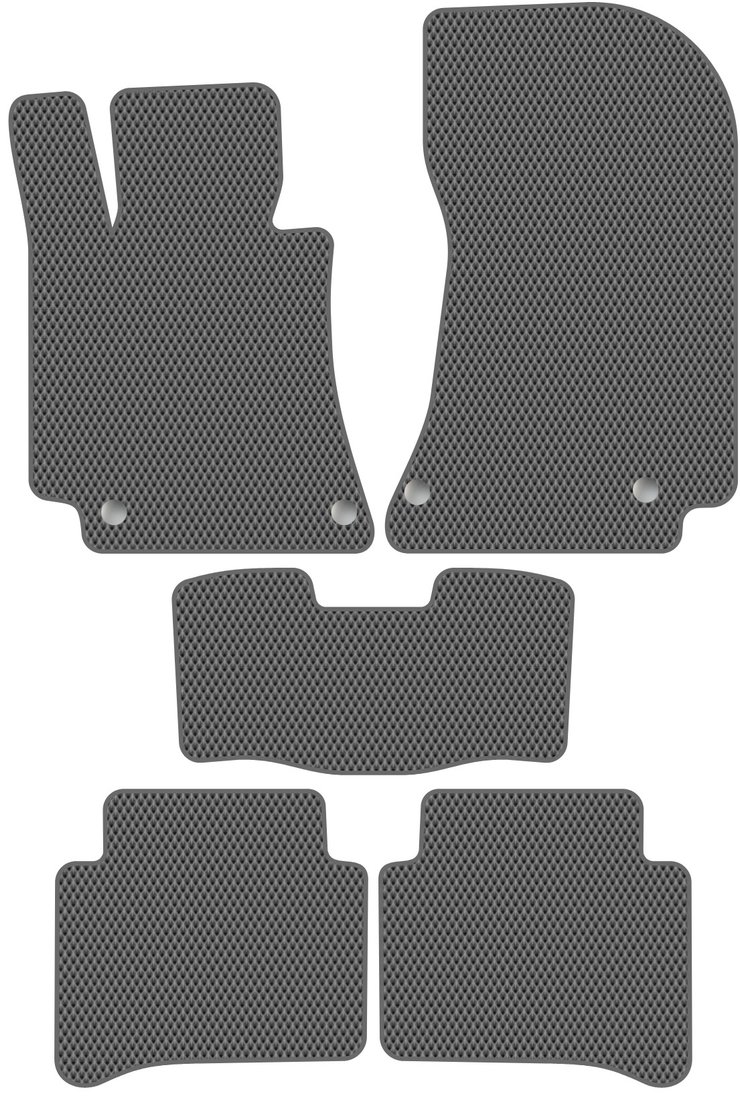 

Комплект ковриков для авто Alicosta Mercedes-Benz E-Class IV (универсал, седан, гибрид / S212, W212) 2013 - 2016 (серый, ромб)