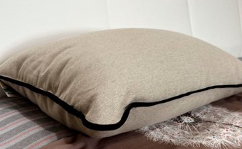 Ортопедическая подушка Like Yoga Comfort льняная с двуслойным наполнителем 24-20 40x60