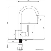 Смеситель Deante Milin BEU B62M