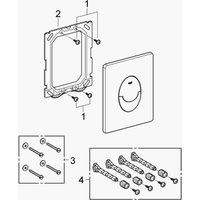 Унитаз подвесной Saniteco KW-9004WS + GROHE Rapid SL 38721001