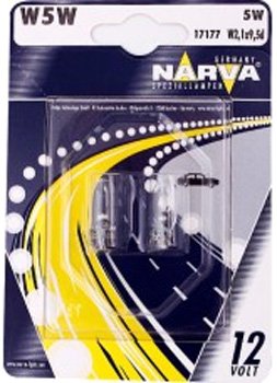 

Галогенная лампа Narva W5W 2шт [17177B2]