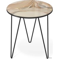 Журнальный столик Sheffilton SHT-CT27 (дымчатый топаз/черный муар)