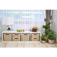 Коробка для хранения Violet Лофт с крышкой 6923120 (латте)