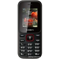 Телефон TeXet TM-128 (черный/красный)