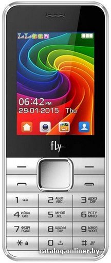 Кнопочный телефон Fly FF246 White