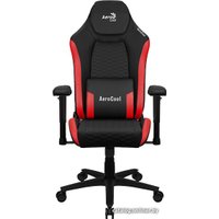 Игровое (геймерское) кресло AeroCool Crown Leatherette (черный/красный)