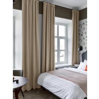 Комплект штор Mio Tesoro Блэкаут 200x260 + Гардина 500x260 (песочный, белый)