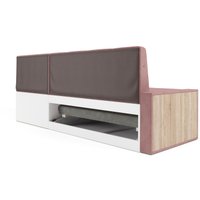 Угловой диван Мебель-АРС Таллин 191x83x121 (велюр пудра НВ-178 18)