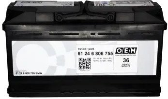 Автомобильный аккумулятор OEM AGM R+ (92 А·ч)