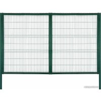 Строительная сетка Ворота (калитка) Из оцинкованных панелей 3.5х1.53 м с ПП (RAL 6005)