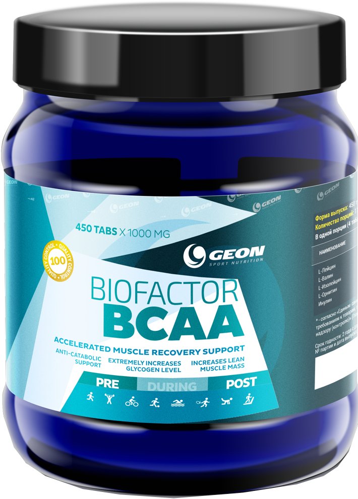 

BCAA Geon BIO Factor BCAA (450 капсул)