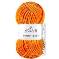 Пряжа для вязания Wolans Yarns Bunny Baby 25 100 г 120 м (апельсин, 5 мотков)