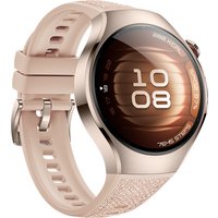 Умные часы Huawei Watch 5 42 мм (песочный, с бежевым силиконовым ремешком, международная версия)