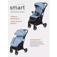 Коляска прогулочная «книга» Rant MOWbaby Smart 2023 MB101 (blue)