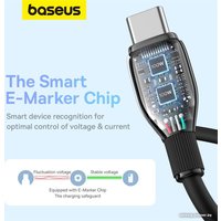 Кабель Baseus Pudding Series Fast Charging Cable 100W USB Type-C - USB Type-C (2 м, черный)