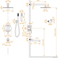 Душевая система  RGW SP-55