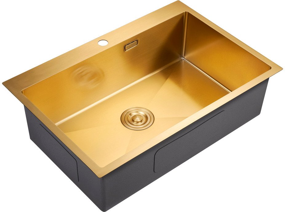 Кухонная мойка Milacio Denia 750 Steel MC.77508 (золото)