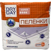 Пеленка одноразовая Modum Dry Day Super детские 0+ 60x90 (10 шт)