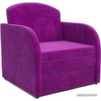 Кресло-кровать Мебель-АРС Малютка (микровельвет, фиолетовый)
