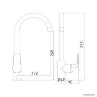 Смеситель Gross Aqua Evo 3118297MW–В02