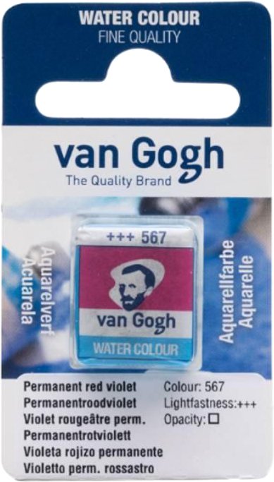 

Акварельные краски Van Gogh 567 20865671 (красно-фиолетовый прочный, кювета)