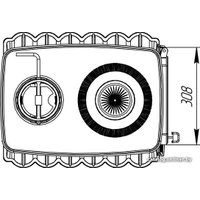 Свободностоящая печь-камин Prometall Бахта (черный) в Лиде