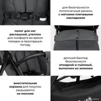 Коляска прогулочная «книга» Costa Vita VT-6 (графит)