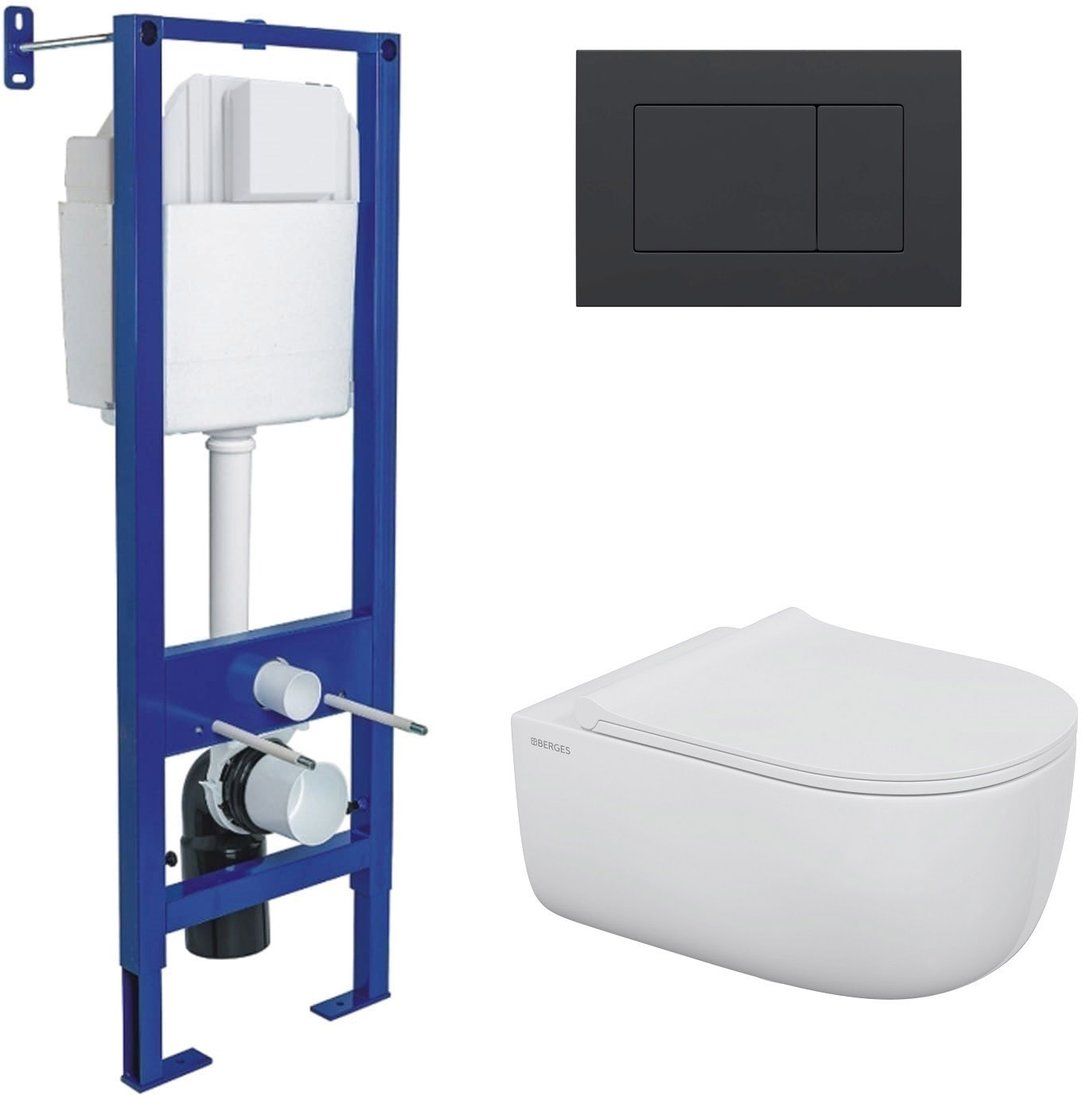 

Унитаз подвесной Berges Wasserhaus Ego 043360 (с сиденьем)