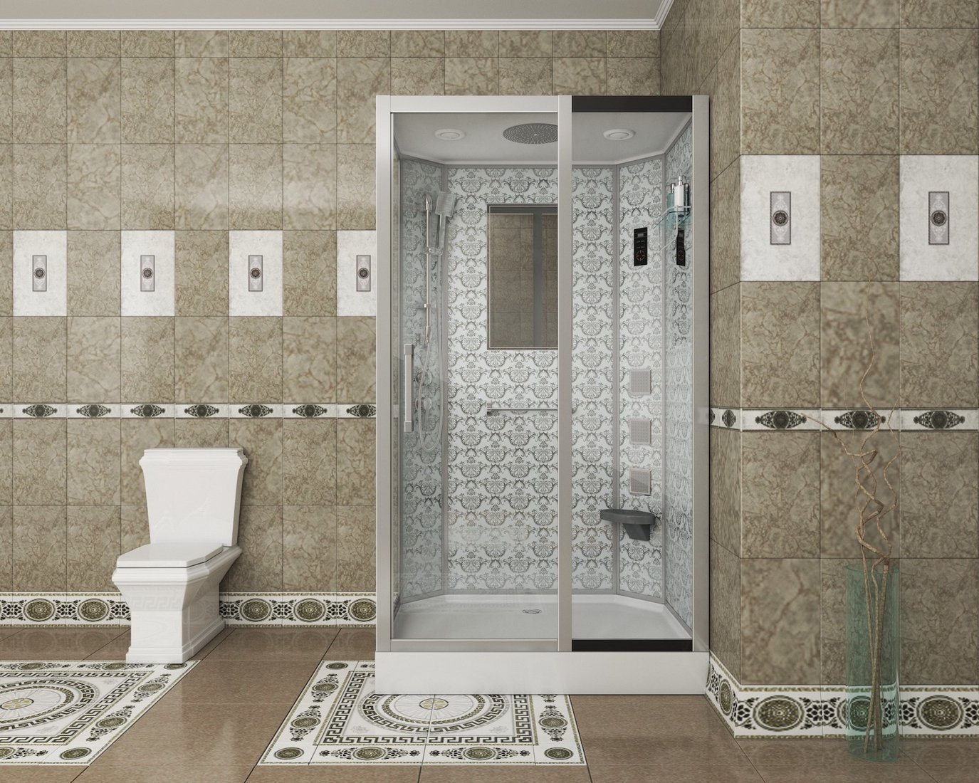

Душевая кабина Niagara NG-7711WR 90x120x220 (прозрачное стекло, правая)