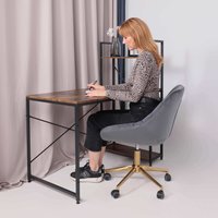 Офисное кресло AksHome Bali (темно-серый/золото)