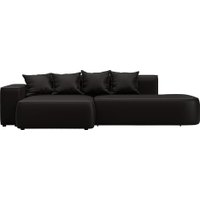 Угловой диван Лига диванов Лига-065 левый 129803L (экокожа Grifon 12 коричневый)