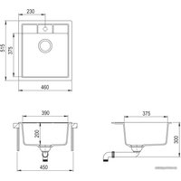 Кухонная мойка Aquasanita Nova SQN100W (silica 111)