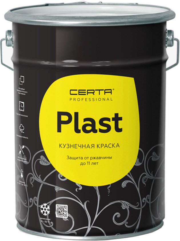 

Эмаль Certa Plast 4 кг (красное золото)