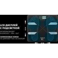 Умные напольные весы Polaris PWS 1898 IQ Home (черный)