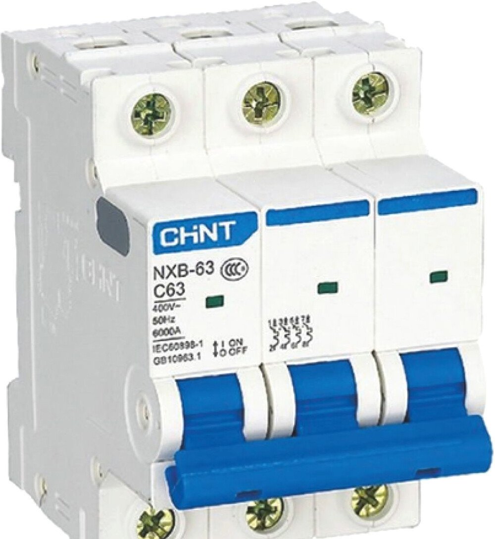 

Выключатель автоматический Chint NXB-63S 3P 20A 4.5кА C 296828