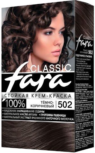 

Крем-краска Fara Classic 502 темно-коричневый 50 мл