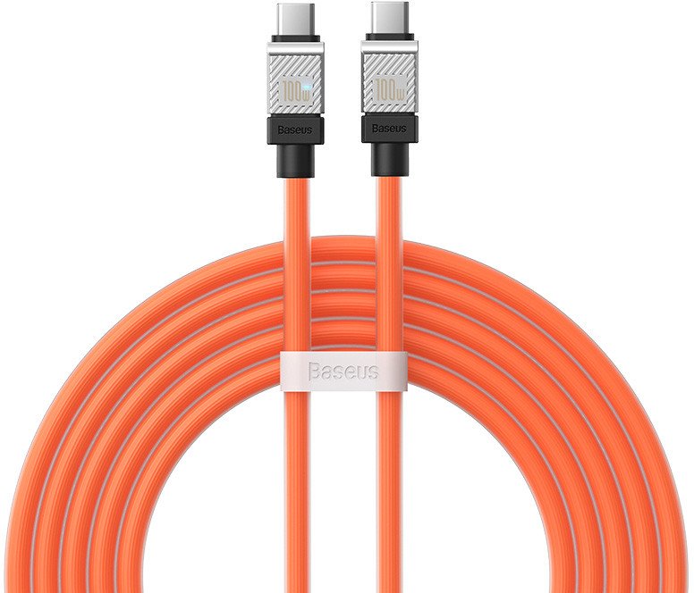 

Кабель Baseus CoolPlay Series USB Type-C - USB Type-C (2 м, оранжевый)